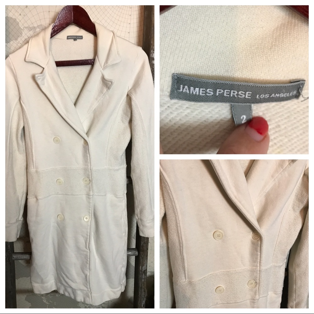 James Perse VTG sweatshirt jacket M GUC